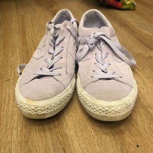 Cute lilac Converse sneakers